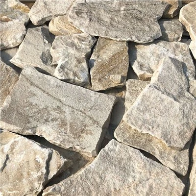 Piedra suelta al azar de marfil de cuarcita