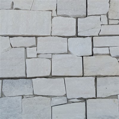 Panel de revestimiento de piedra natural de cuarcita blanca